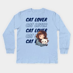 cat lover Kids Long Sleeve T-Shirt